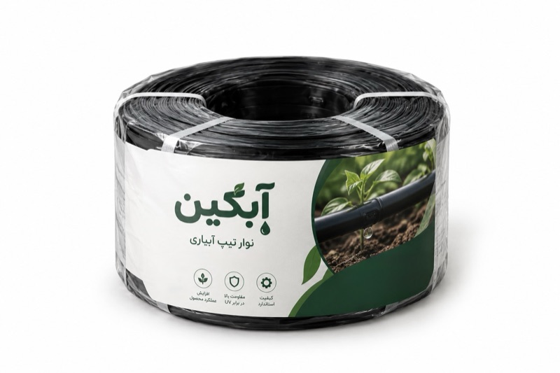 نوار تیپ آبیاری ۱۶ میلی‌متر — قرقره ۱۰۰۰ متری